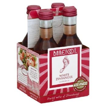Barefoot Mini Wh Zinfandel 4PK