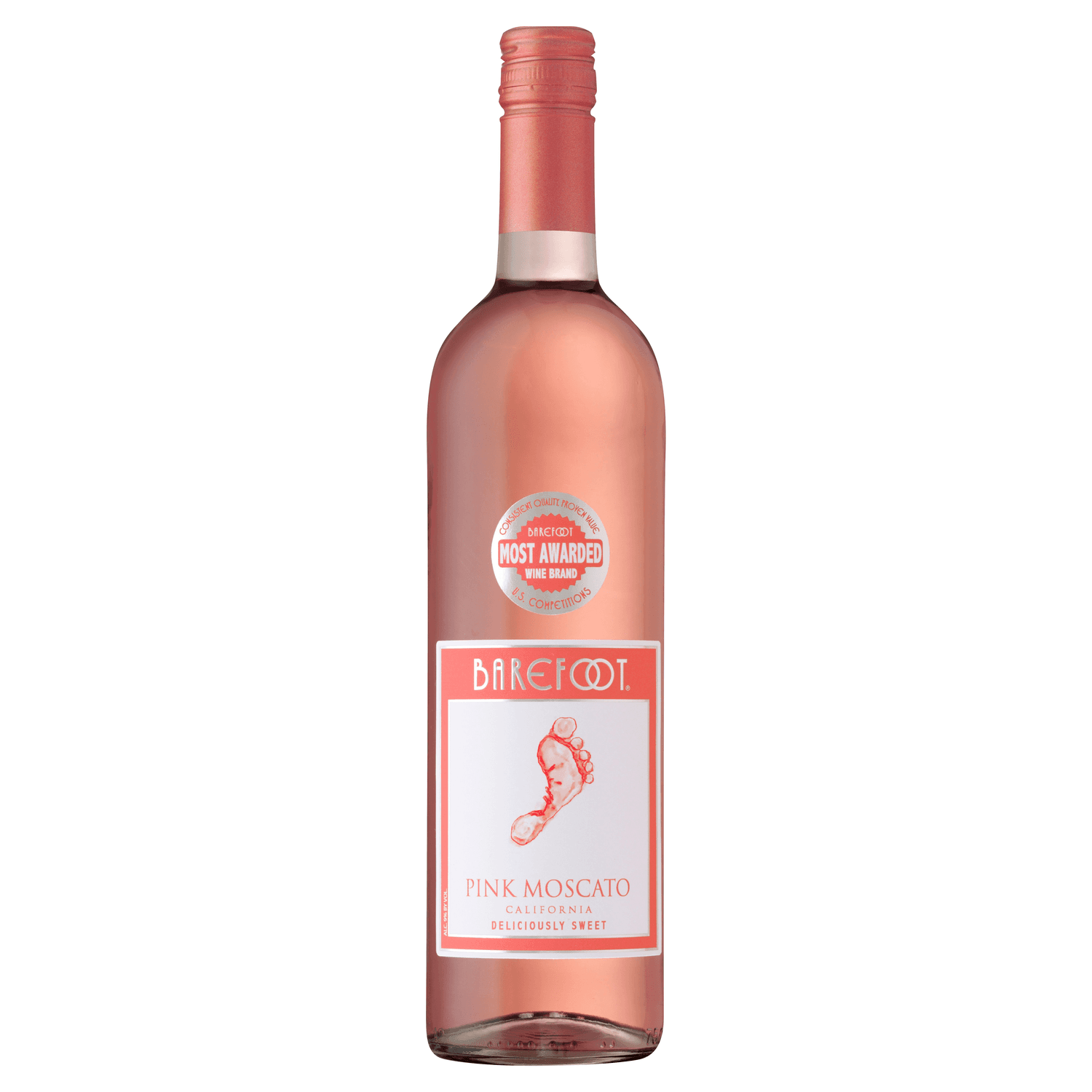 Barefoot Pink Moscato SNGL/4PK