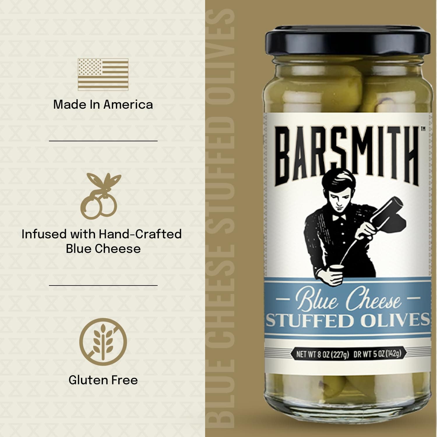 Barsmith Blue Chz Stuffed Olives