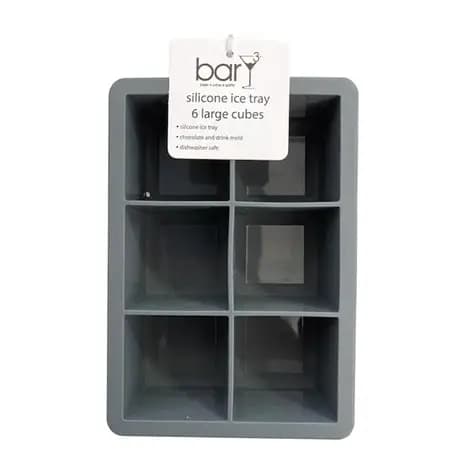 BARY3 Silicone 6 Cube Ice Tray