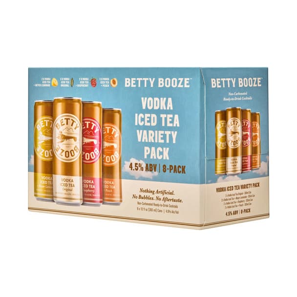 Betty Booze Tea Variety 8PACK