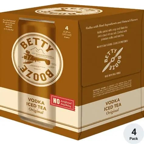 Betty Booze Vodka Tea 4PK