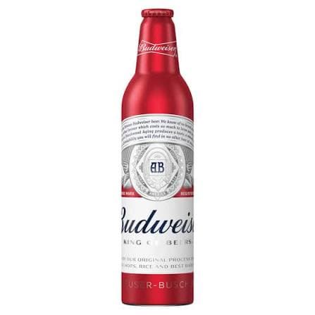 Budweiser 16 Oz Aluminum Bottle