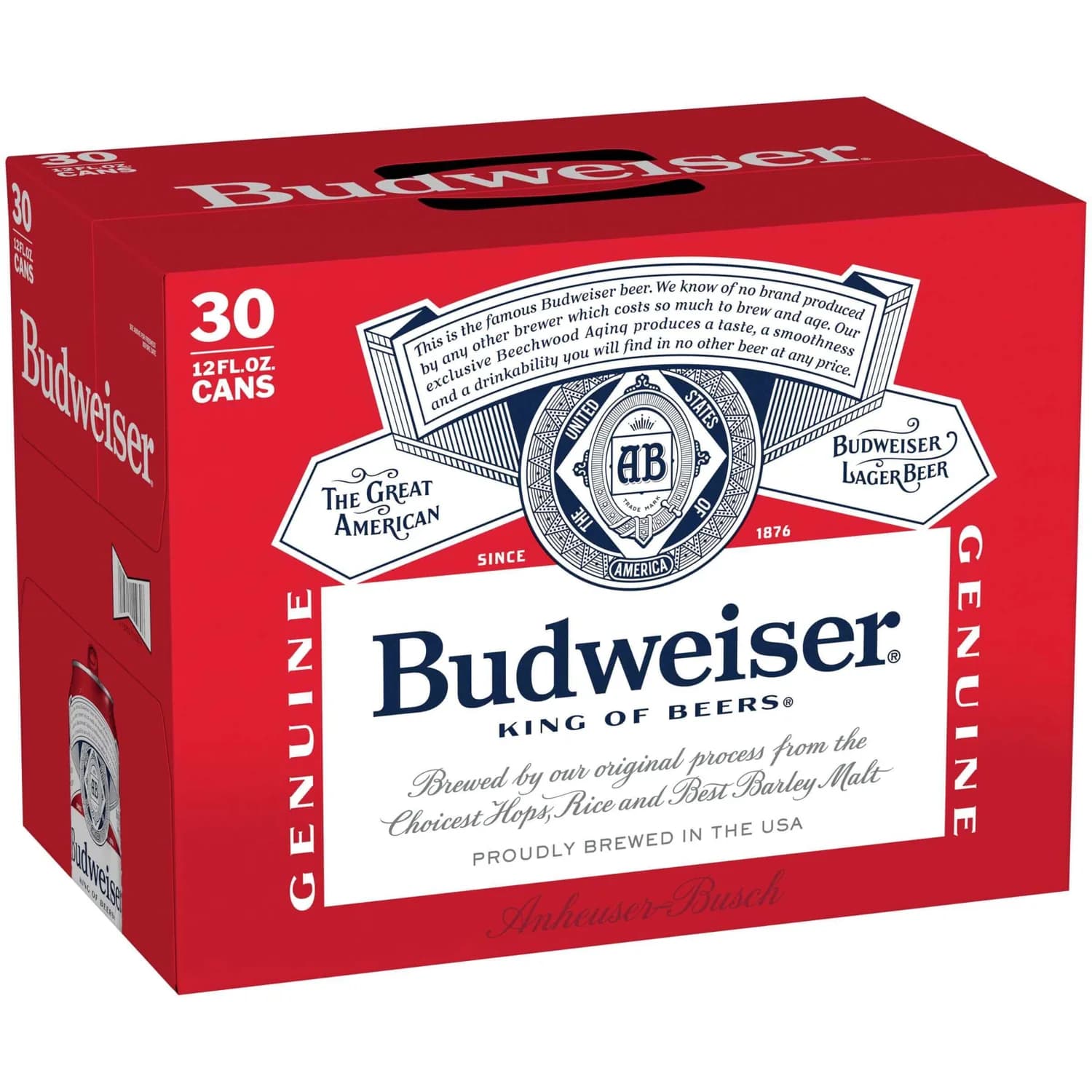 Bud Can 30PK 12 Oz