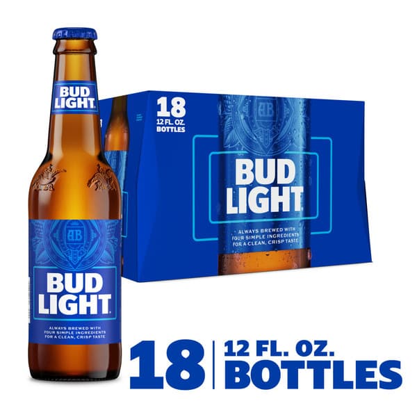 Bud Bottle 18PK 12OZ
