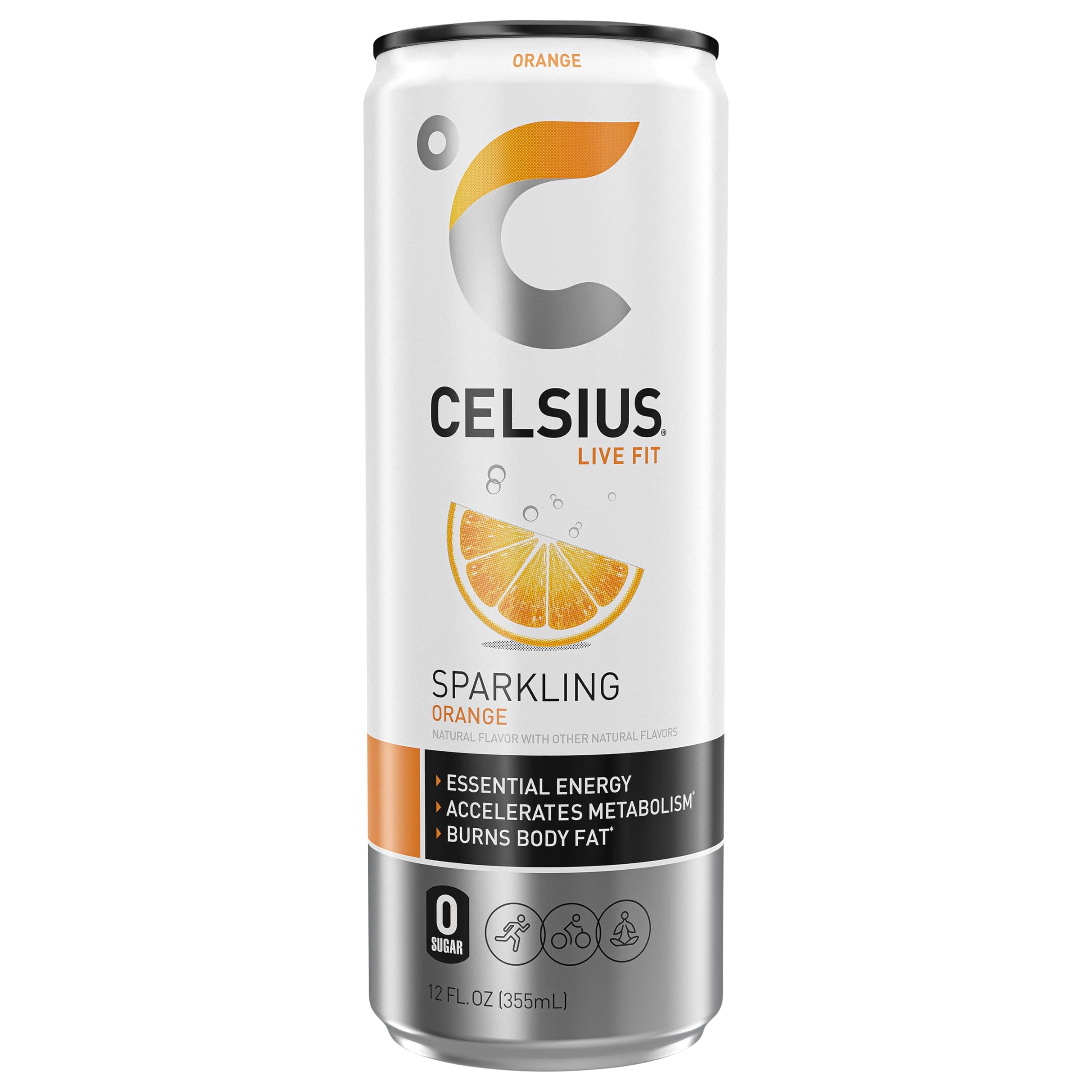 Celsius Orange Spark 12 Oz