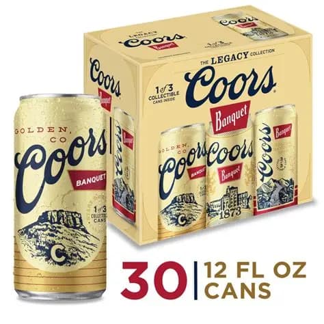 Coors Bnqt 30 Pk Can
