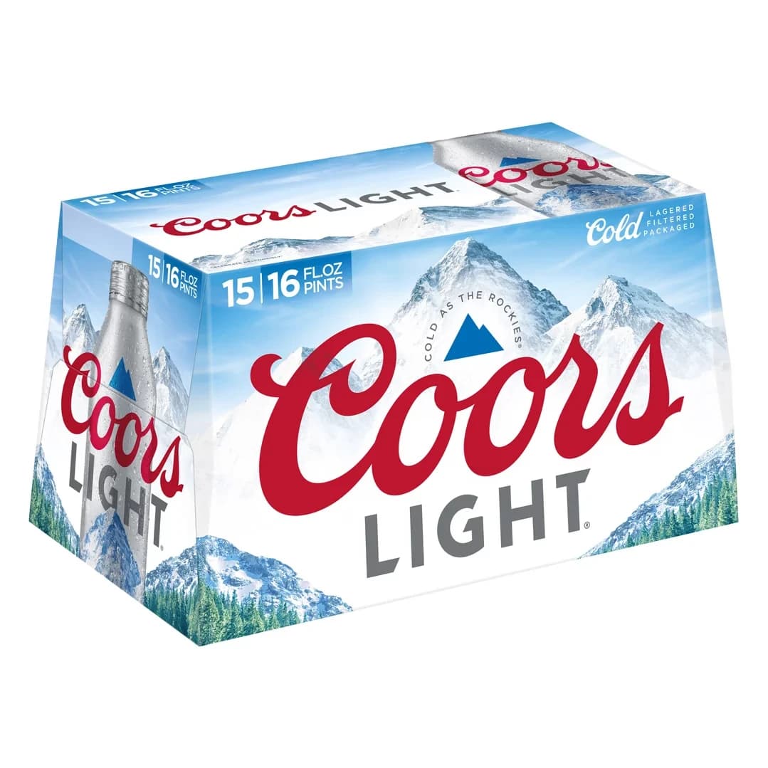 Coors Light Aluminum 16OZ 15PK Can