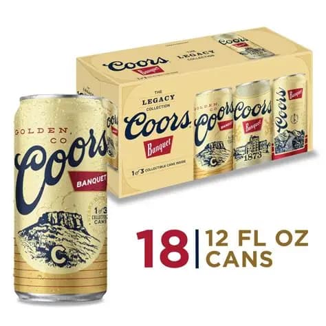 Coors Banquet 18pk Cans
