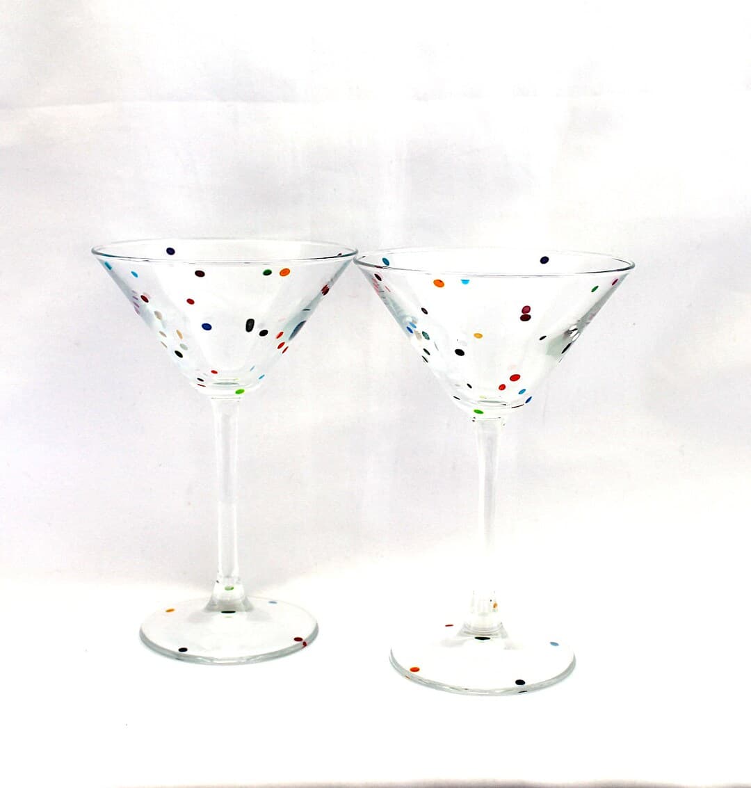 Dotted Martini Glass