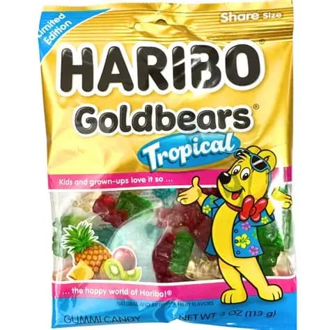 Haribo Tropical Goldbears 4OZ