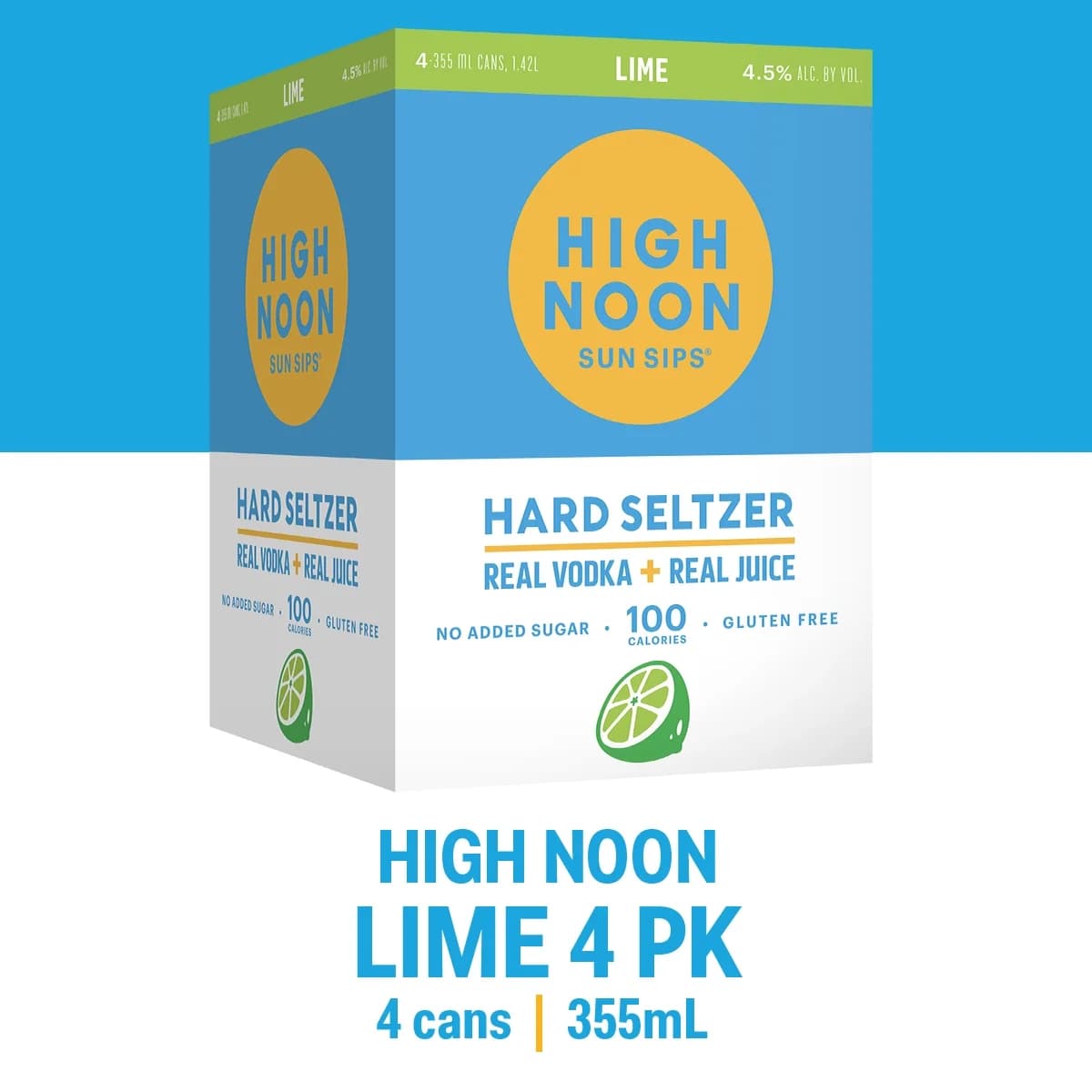 High Noon Lime 4PK