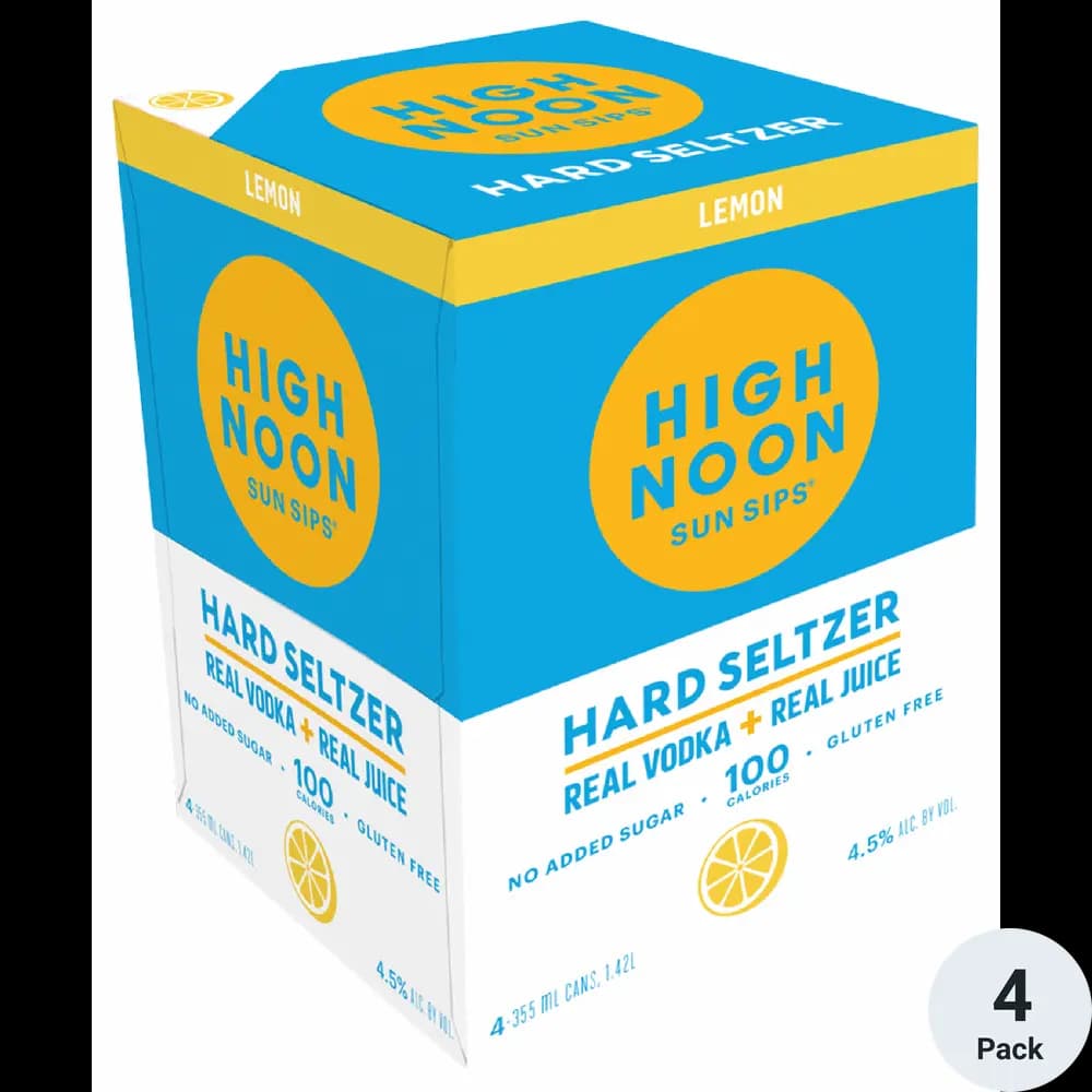 High Noon Lemon 4PK