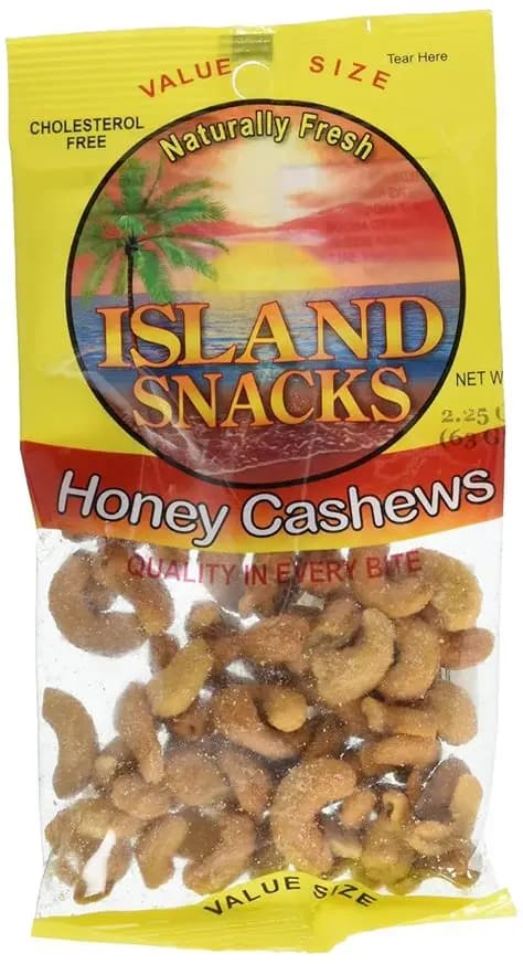 Island Snacks Honey Cashews