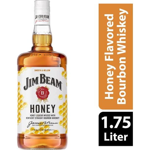 Jim Beam Honey 1.75ML Glass