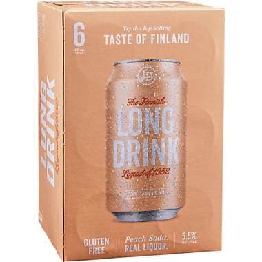 Long Drink Peach 6PK