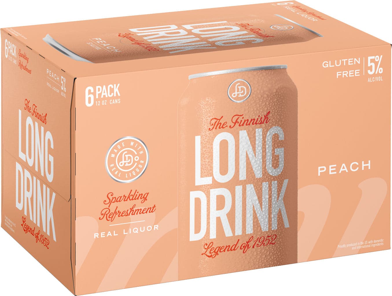 Long Drink Peach 6PK