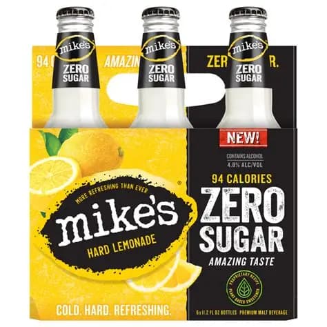 Mikes Hard Zero Sugar Lemonade 6PK Bottle