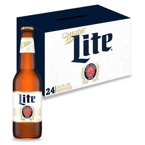 Miller Lite Bottle 24PK 12 Oz
