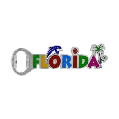 M Souvenir Florida Bottle Opener Magnet