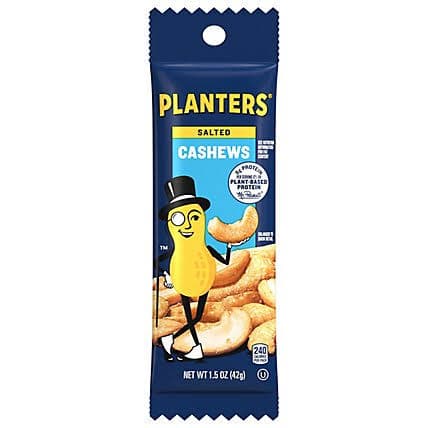 Planters Salted CASHEWS1.5 Oz