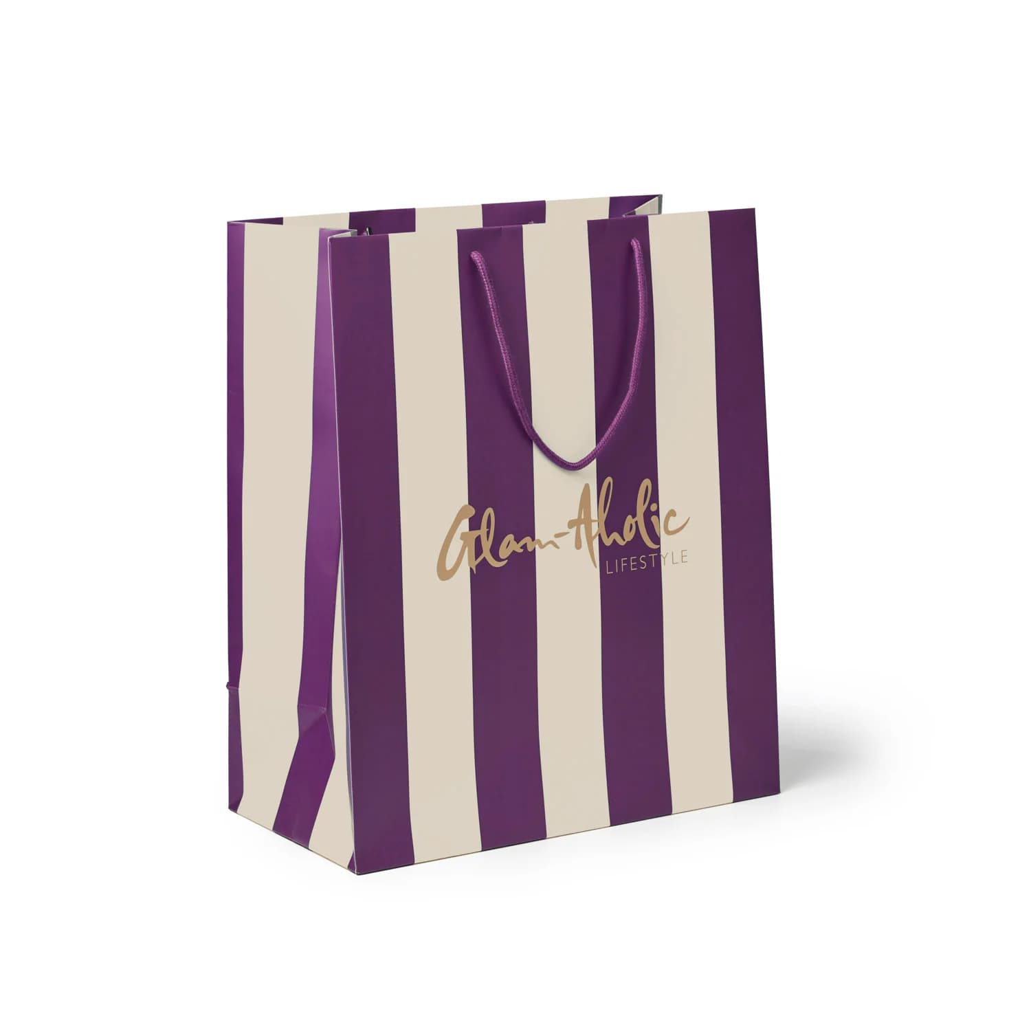 Purple Stripes Gift Bag