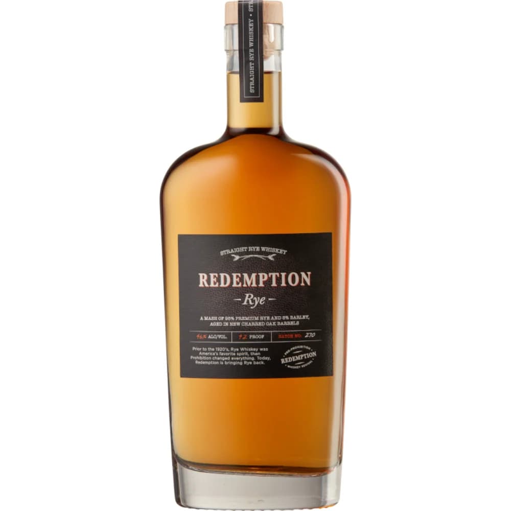 Redemption Whiskey Rye 92