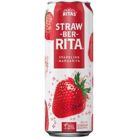 Rita's Straw Ber Rita 16OZ Can SINGLE/4PK