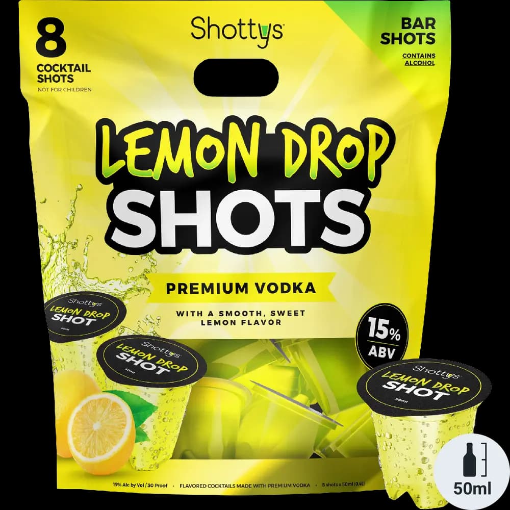 Shottys Vodka Lemon Drop Shots