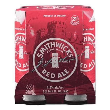 Smithwicks 14.9OZ 4PK Can