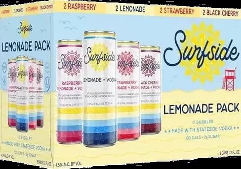 Surfside Lemonade Variety Pack 8PK Can