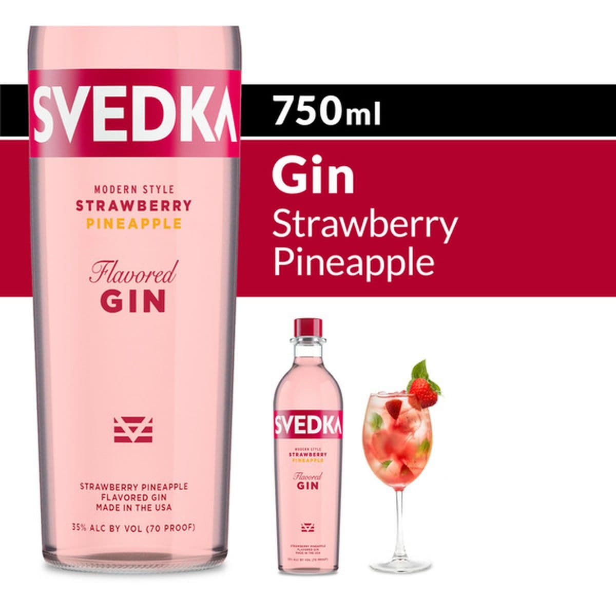 Svedka Gin Pineapple 750ML