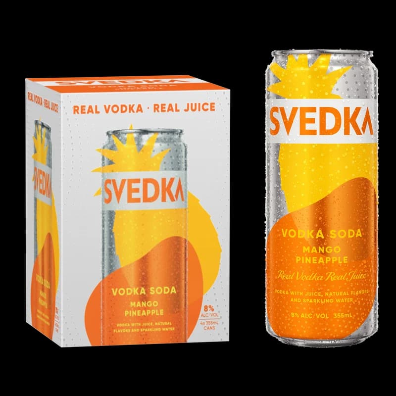 Svedka Mango Pineapple 12OZ 4PK