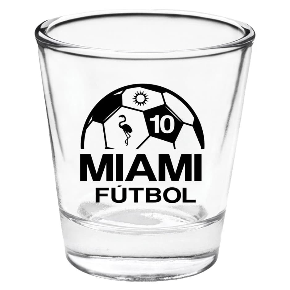 Soccer Shot Glass Clear