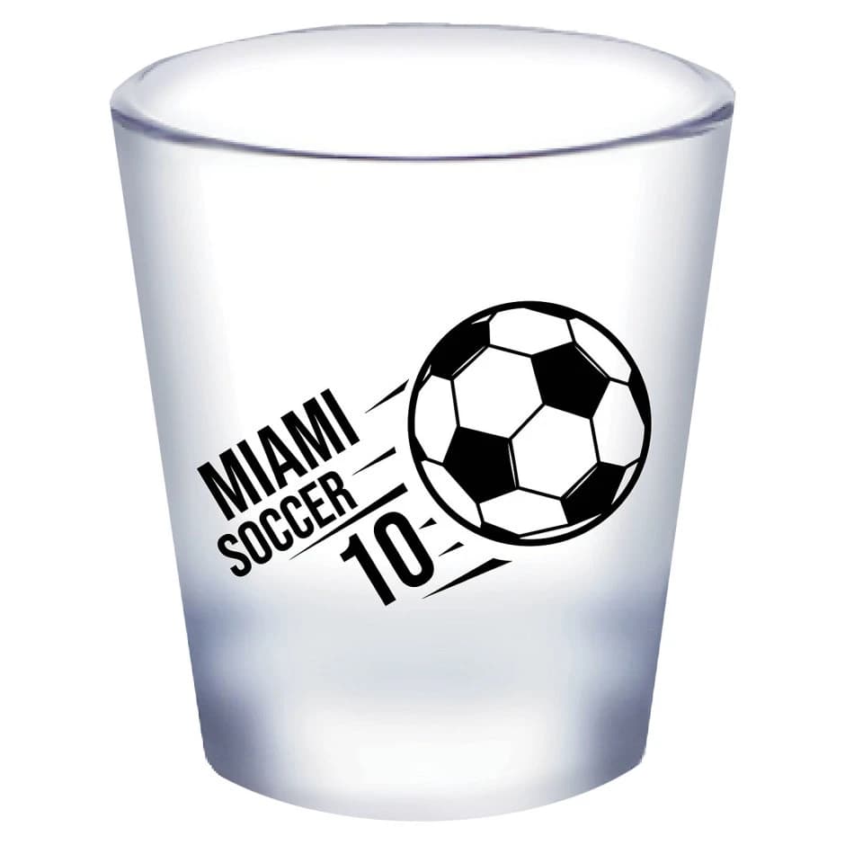 Soccer Shot Glass Frosted
