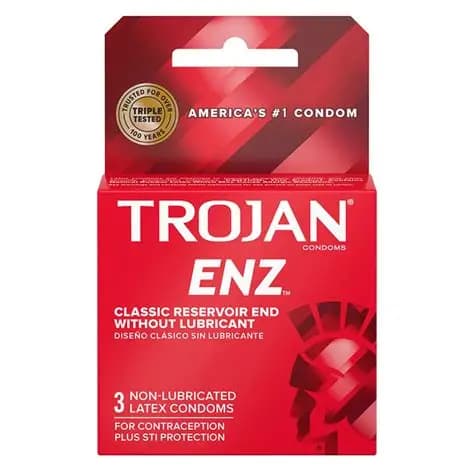 Trojan Enz Non Lub Box