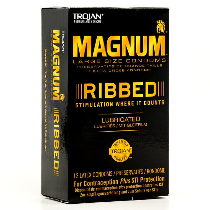 Trojan Magnum Rebbed Box