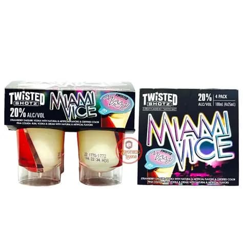 Twisted Shots Miami Vice 4PK 100ML