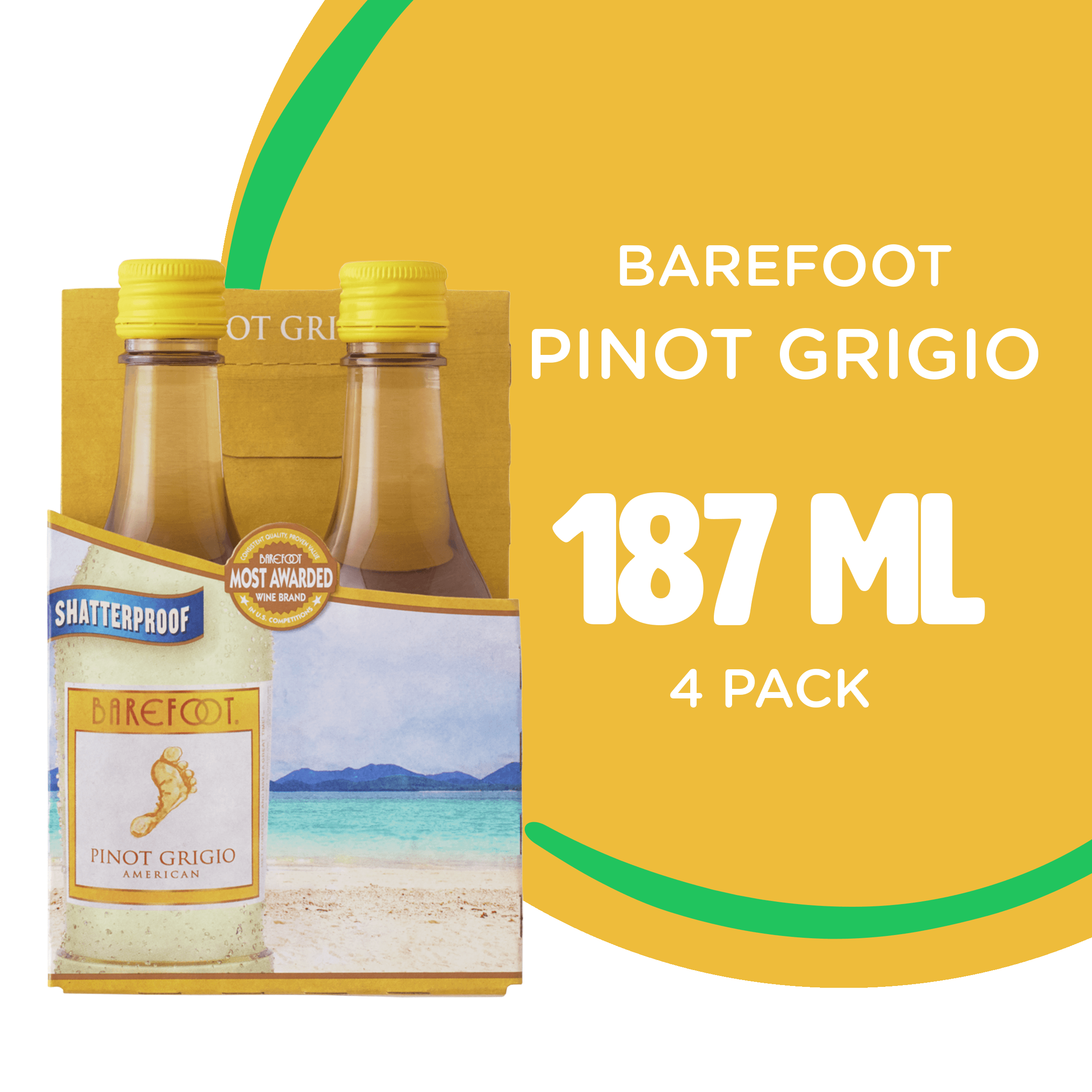 Barefoot 4PK Pinot Grigio 187ML