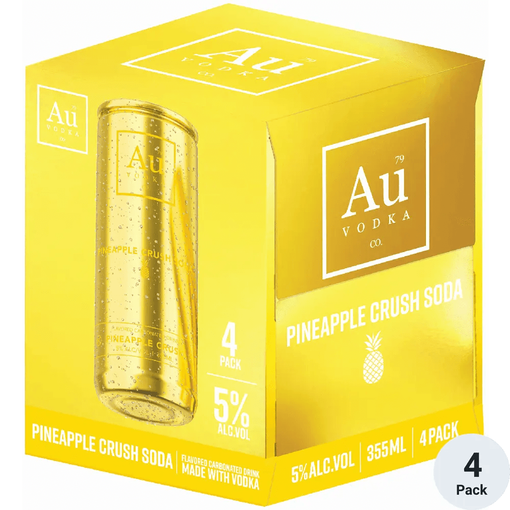 Au Vodka Cans Pineapple 4PK