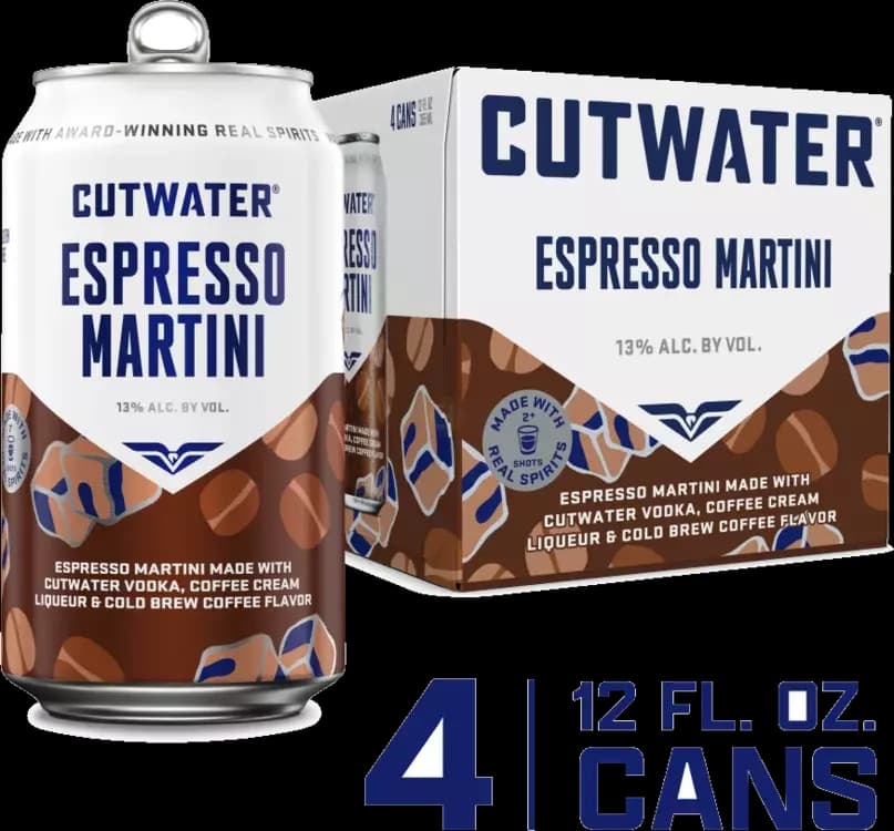 Cutwater Espresso Martini 12OZ 4PK Can