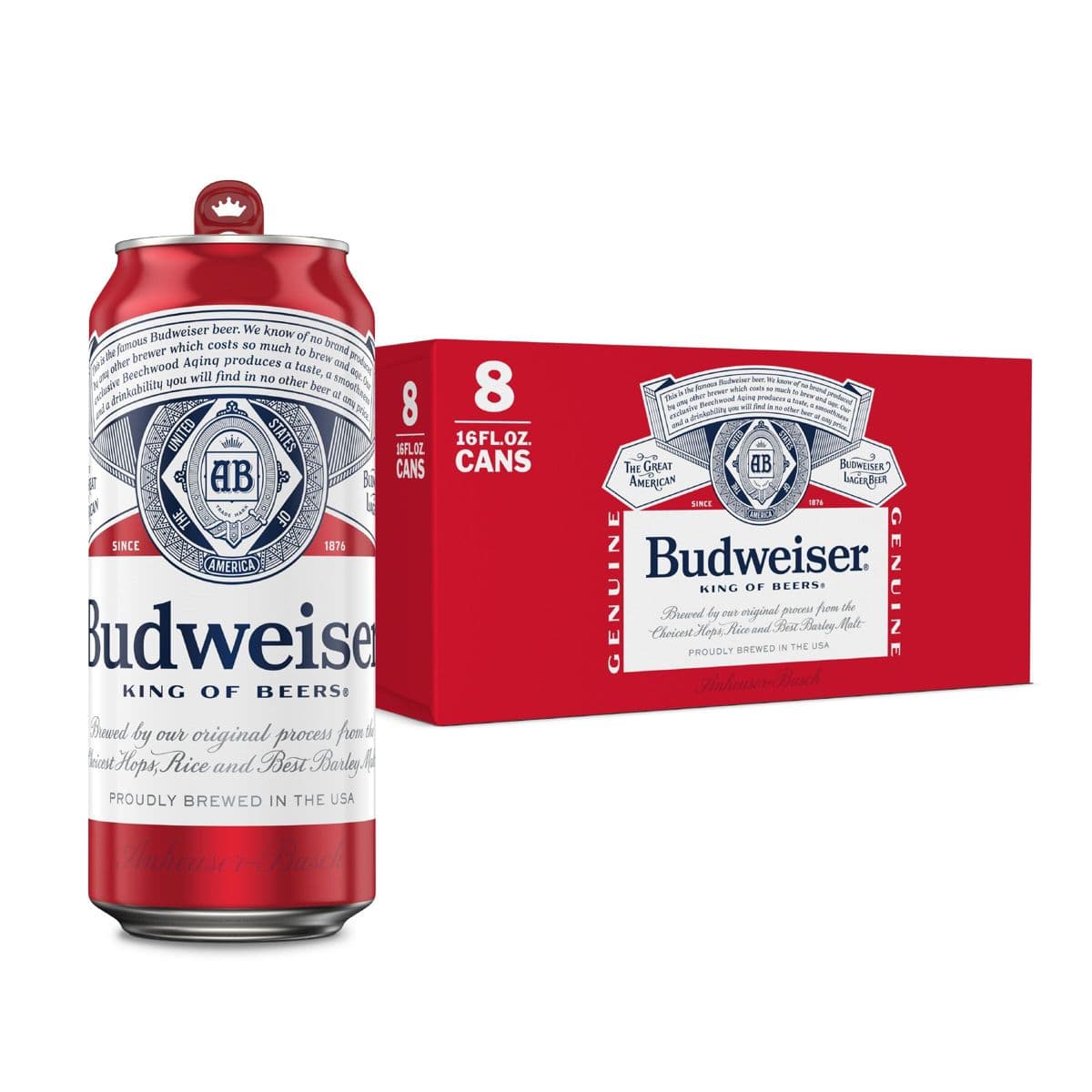 Budweiser 16OZ 8PK Can