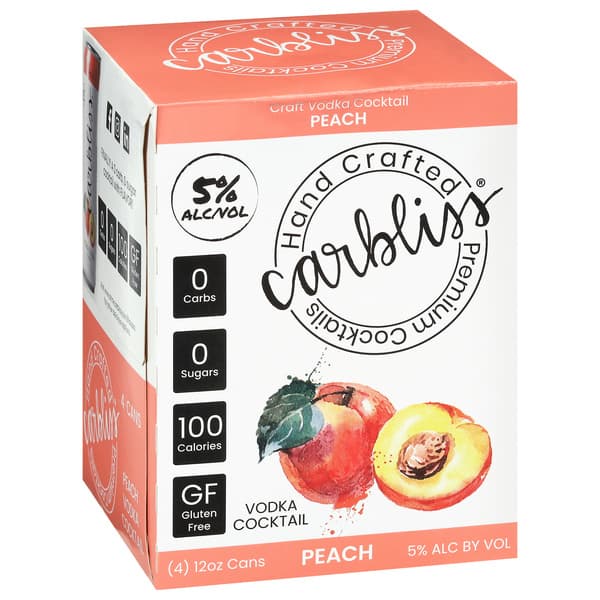 Carbliss Peach 4PK 12OZ