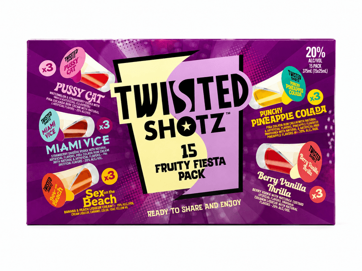 Twisted Shotz Fruity Fiesta 15PK