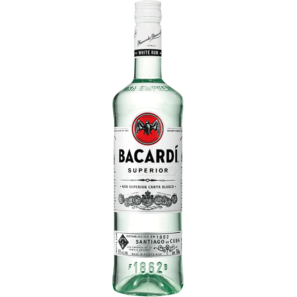 Bacardi Superior Rum Glass 750ML