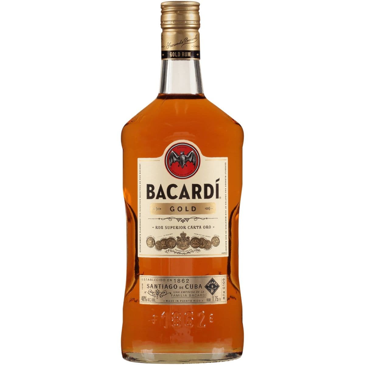 Bacardi Gold Rum Glass 1.75L