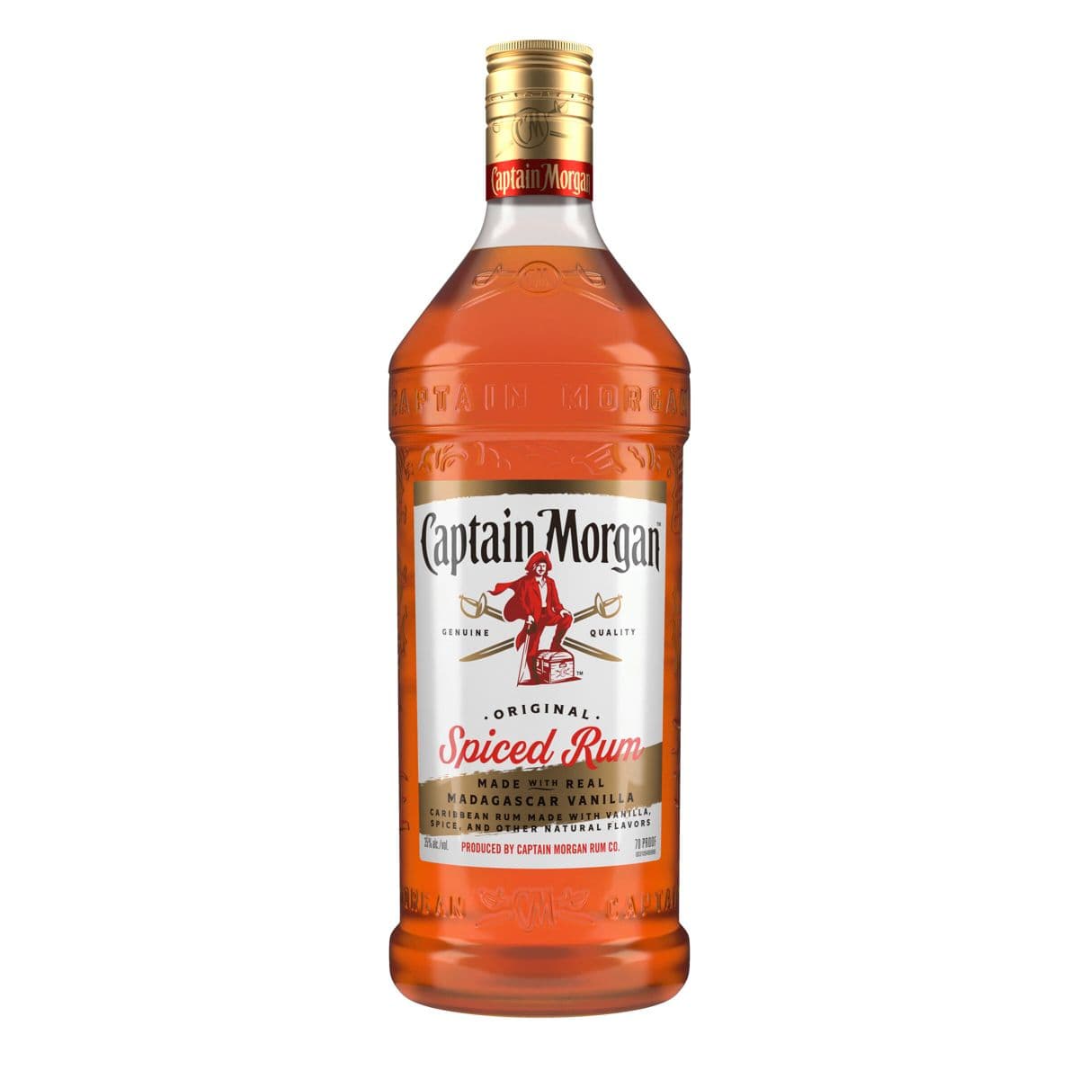 Captain Morgan Spiced Rum 1.75L Plastic