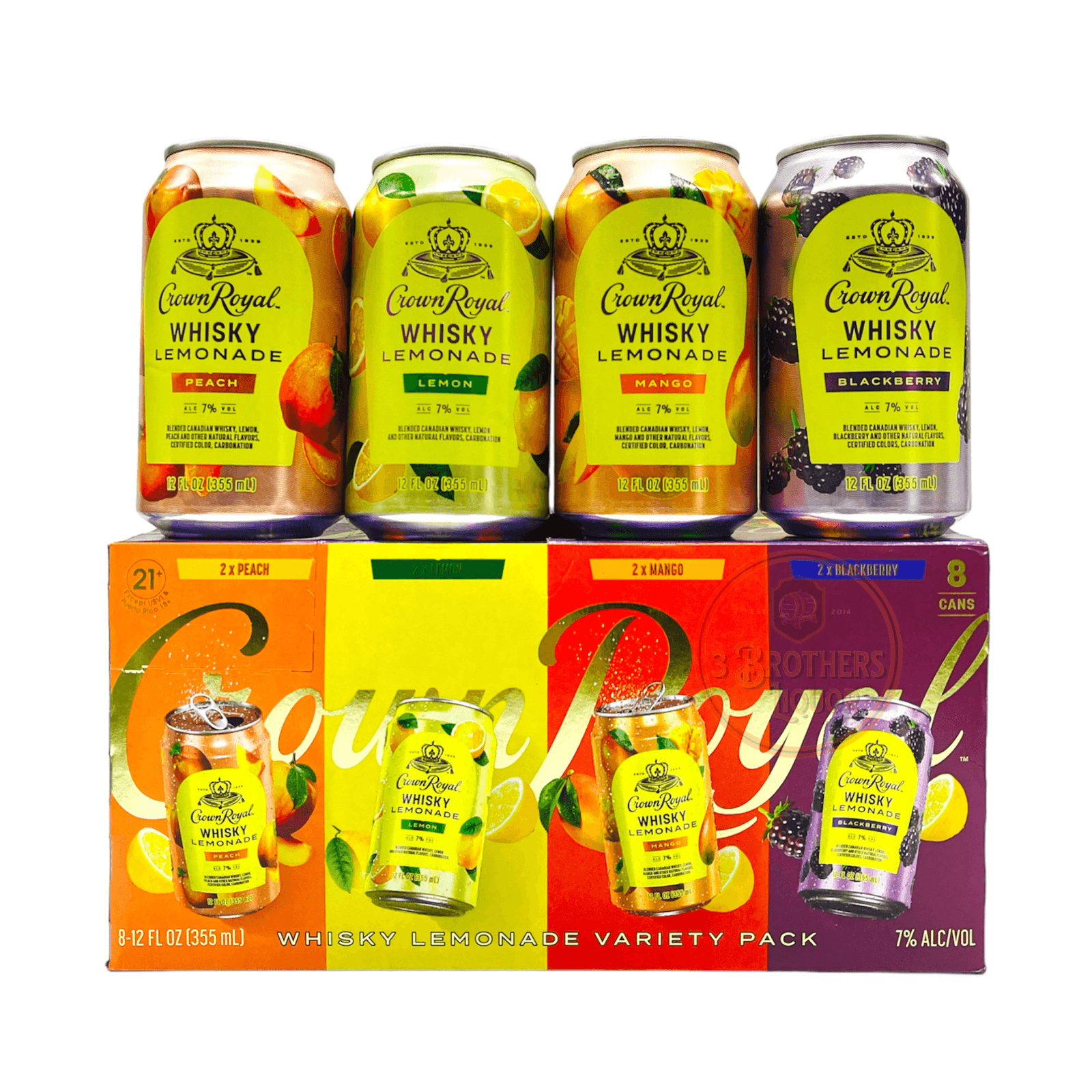 Crown Royal Whiskey Lemonade Variety 8PK Can
