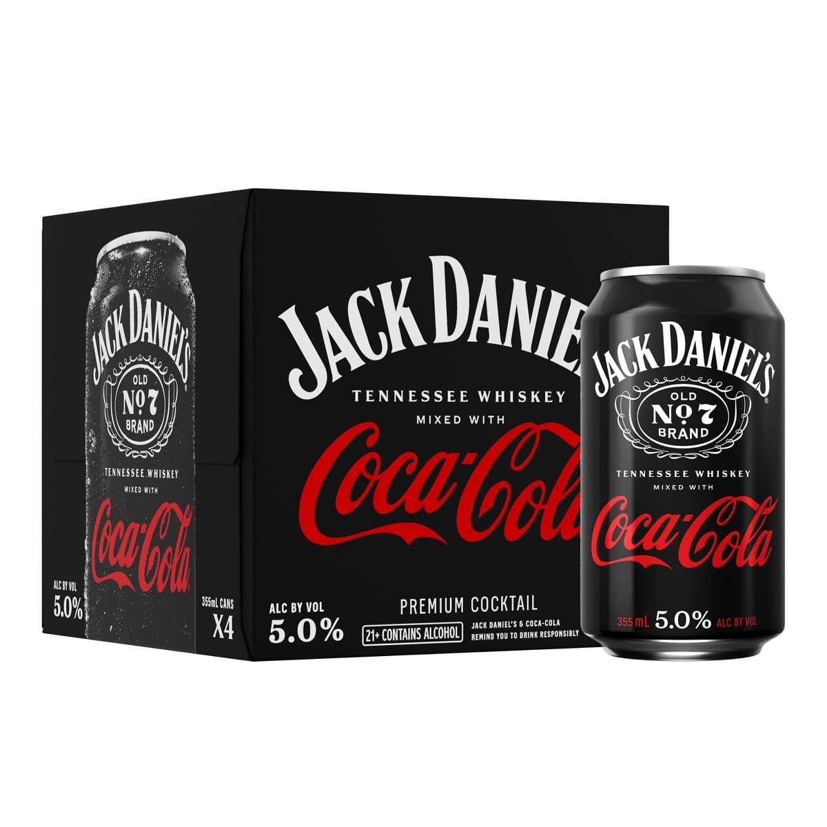 Jack and Coke 4PK Can