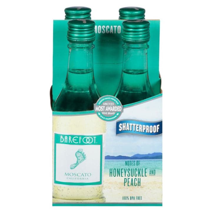 Barefoot 4PK Moscato 187ML